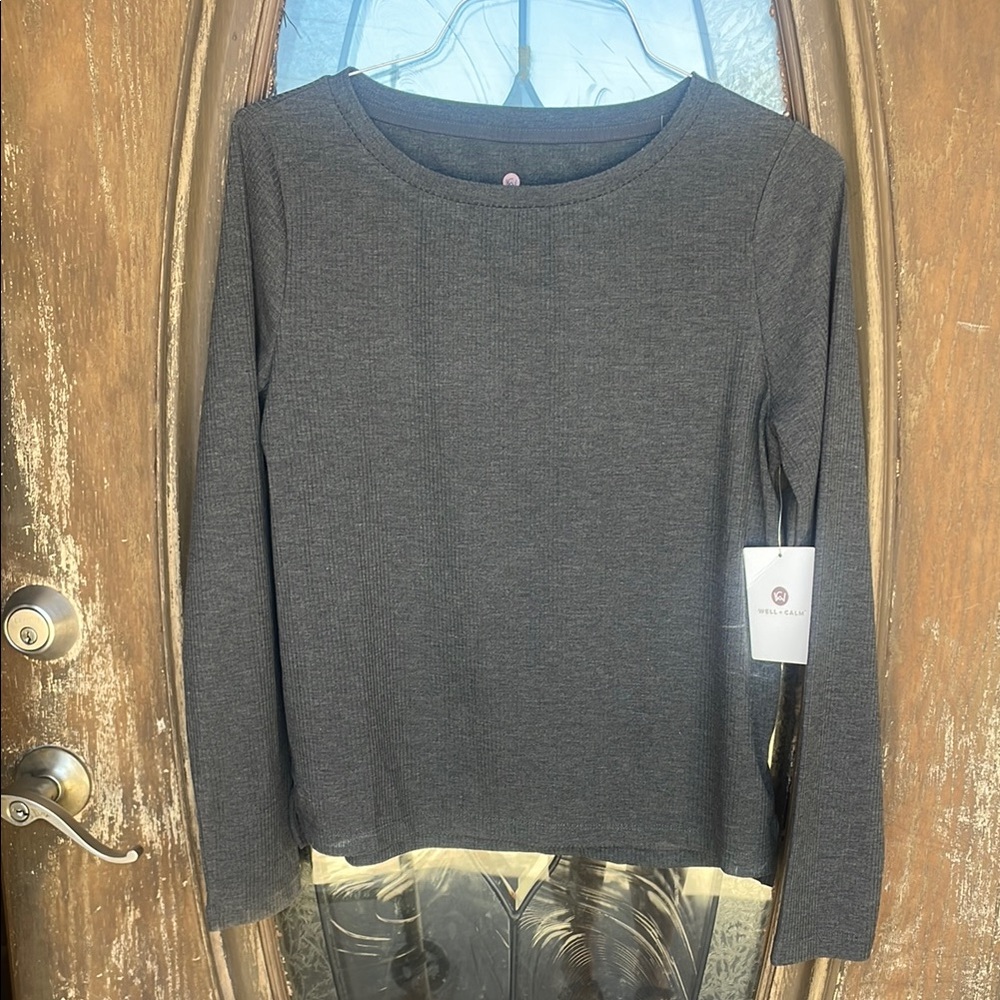 NWT Well + Calm Ribbed Long Sleeve Top! Medium